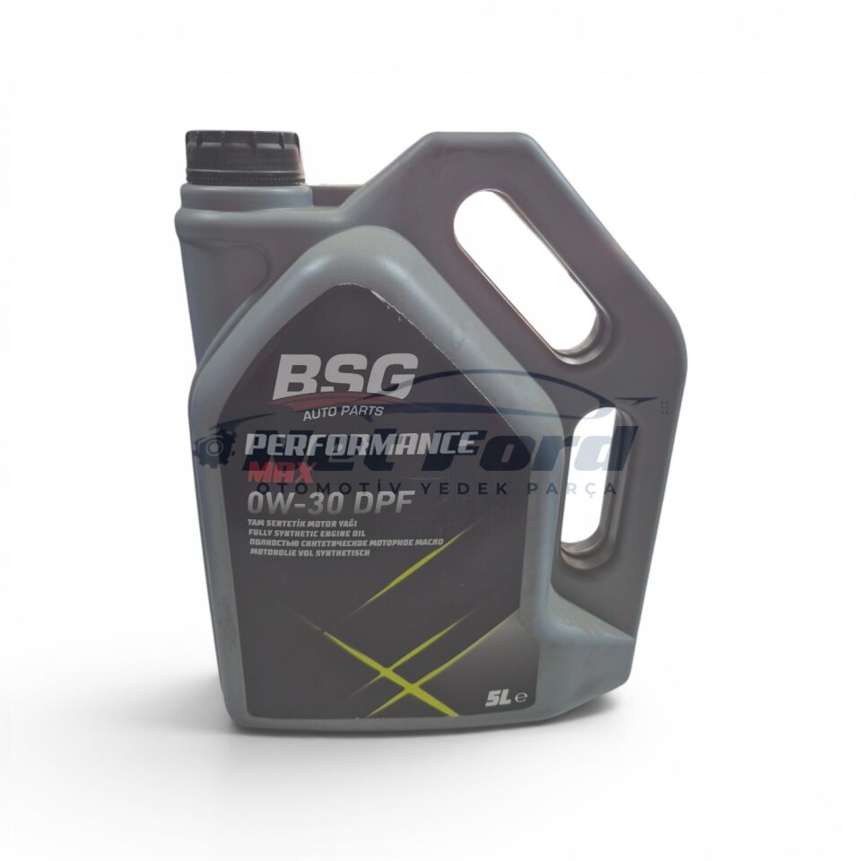 BSG Performance Max 0W-30 DPF 5 Litre Tam Sentetik Motor Yağı