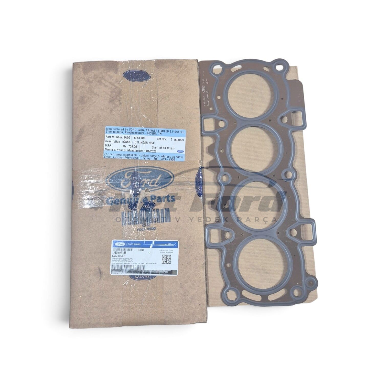 Silindir Kapak Contası Ford Fiesta 1.25 8A6G-6051-BB